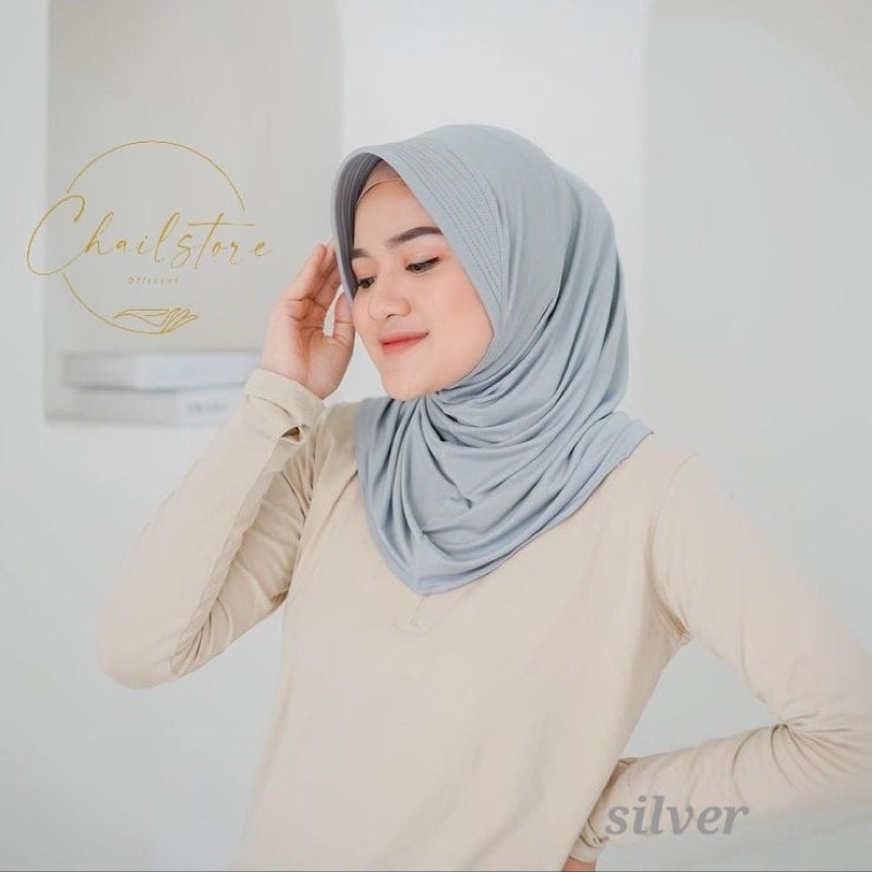 hijab sport / bergo instant  olahraga adem / voli instany volly