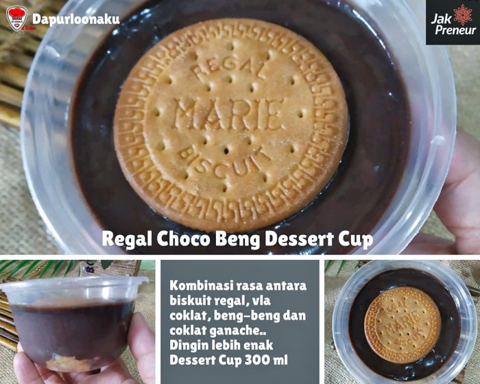 

Regal Choco Beng Dessert Cup 300ml thinwall dapurloonaku