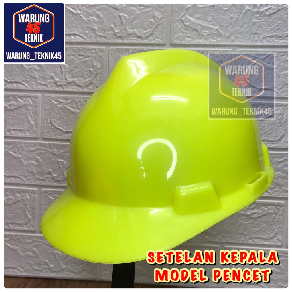 HELM KERJHELM KERJA PROYEK SAFETY STABILO NEON ARROW INNER HEAD SUSPENSI PENCET