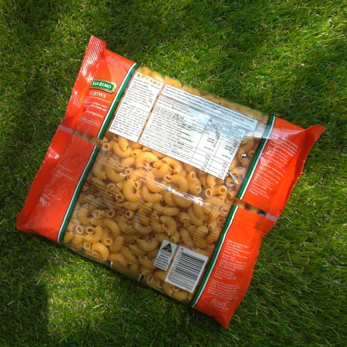

ds201vvs Pasta Elbow Macaroni San Remo 500Gr Ffa2D01A1