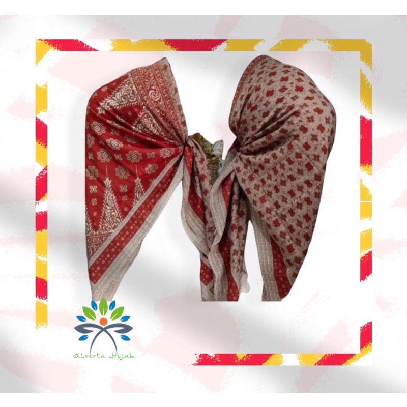Hijab motif Songket Palembang