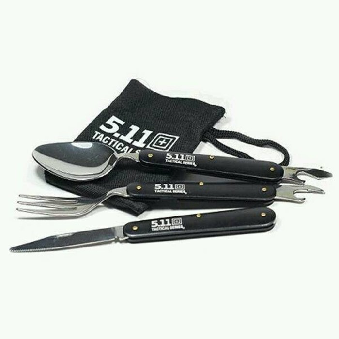 Sendok Garpu & Pisau lipat 5.11. tactical series