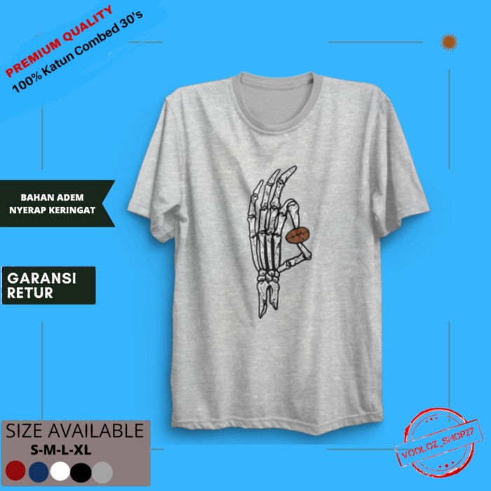 BAJU SABLON DTG KAOS DISTRO PRIA MURAH - Abu Misty, M