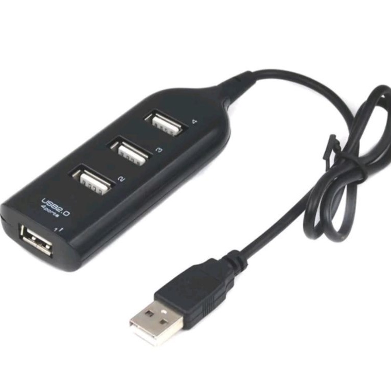 USB HUB 4 Port 2.0 High Speed 1M - Penambah Port USB For PC Laptop