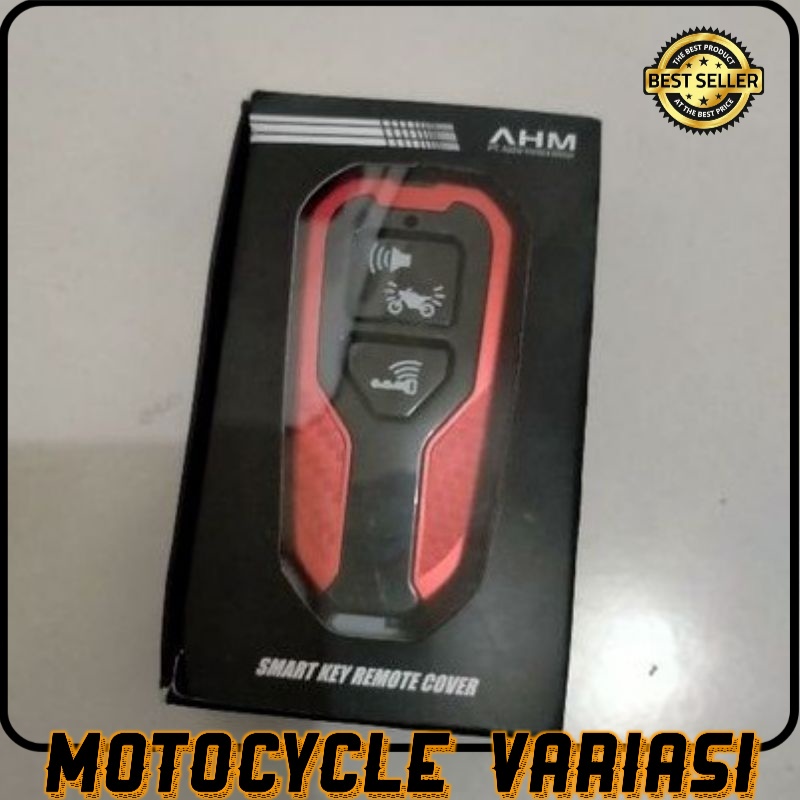 PAKET GANTUNGAN KUNCI DAN COVER REMOTE VARIO 160 2022 ORIGINAL AHM-Remote merah