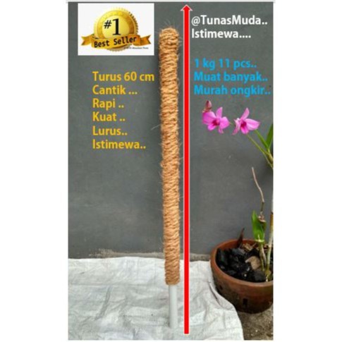Turus penyangga tanaman / Turus 60 cm / Turus Penyangga Tanaman 60 cm, rambat tanaman, turus tanaman