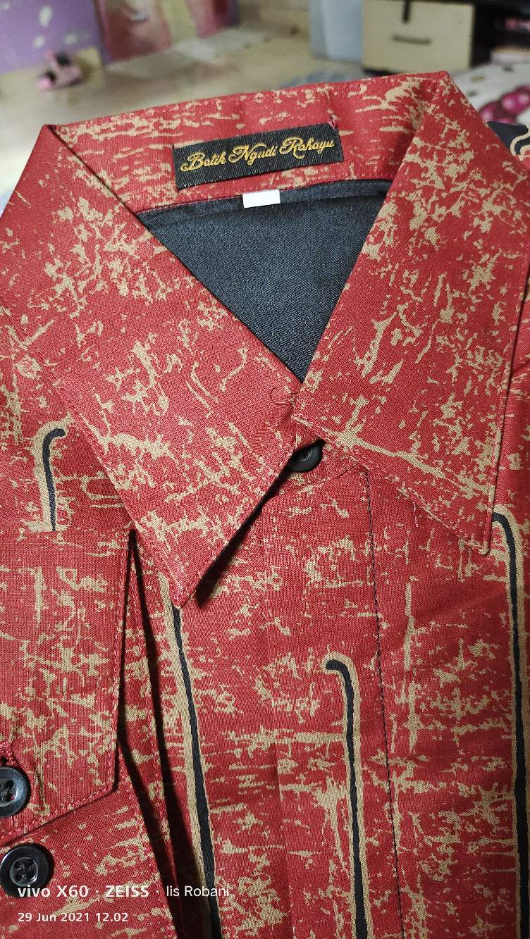 Tirto Utomo Kemeja Batik Pria Full Furing Bahan Katun Halus Primisima