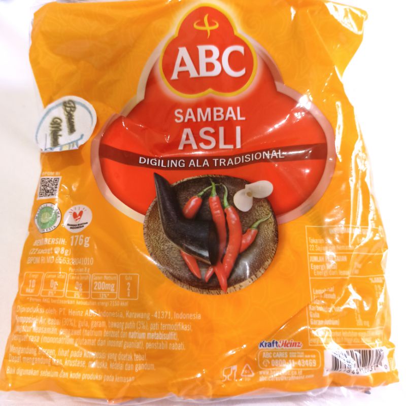 

Saus Sambal ABC sachet kecil saos