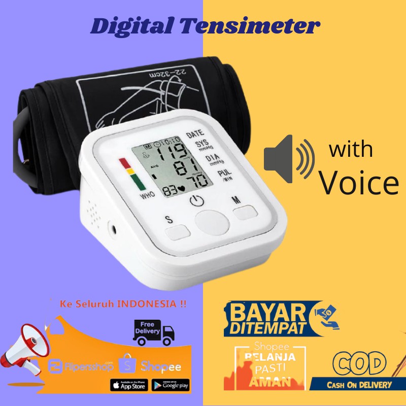 Tensimeter Digital Alat Tensi Darah Pengukur Tekanan Darah