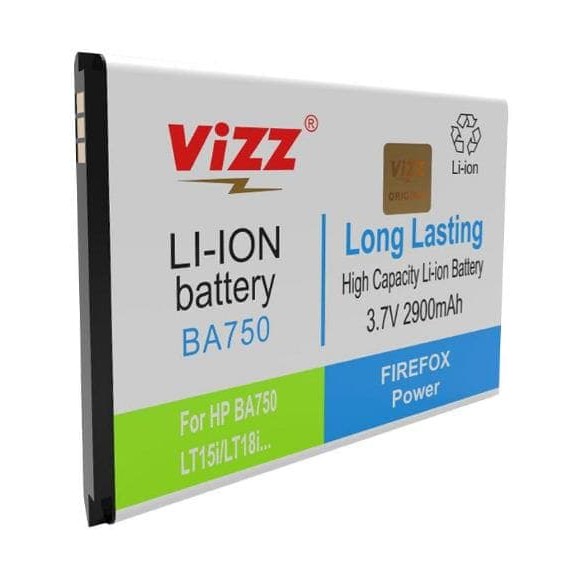 Vizz Double Power Battery Batre Baterai Vizz Sony BA750 ARC S LT15i LT18i X12 BA-750 BA 750