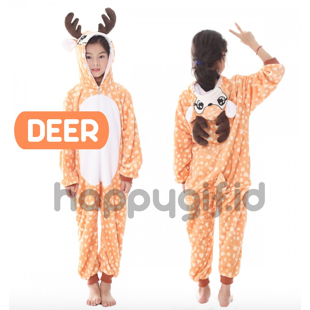 PIYAMA ONESIE KOSTUM KIGURUMI BAJU KID ANAK RUSA SHARK TIGER LION BAT DLL