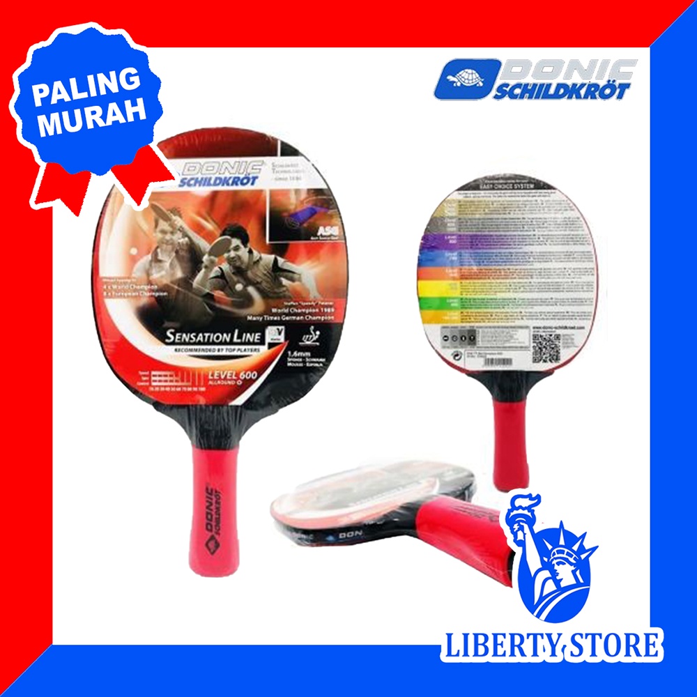 Bet Pingpong Tenis Meja Original Donic Sensation Line Lv 600 Asli