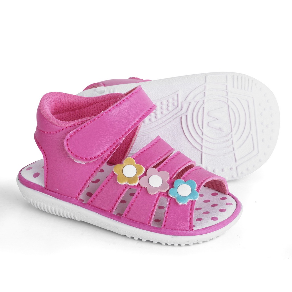 Sepatu Anak Perempuan Bunyi Model Bunga 3 DS03