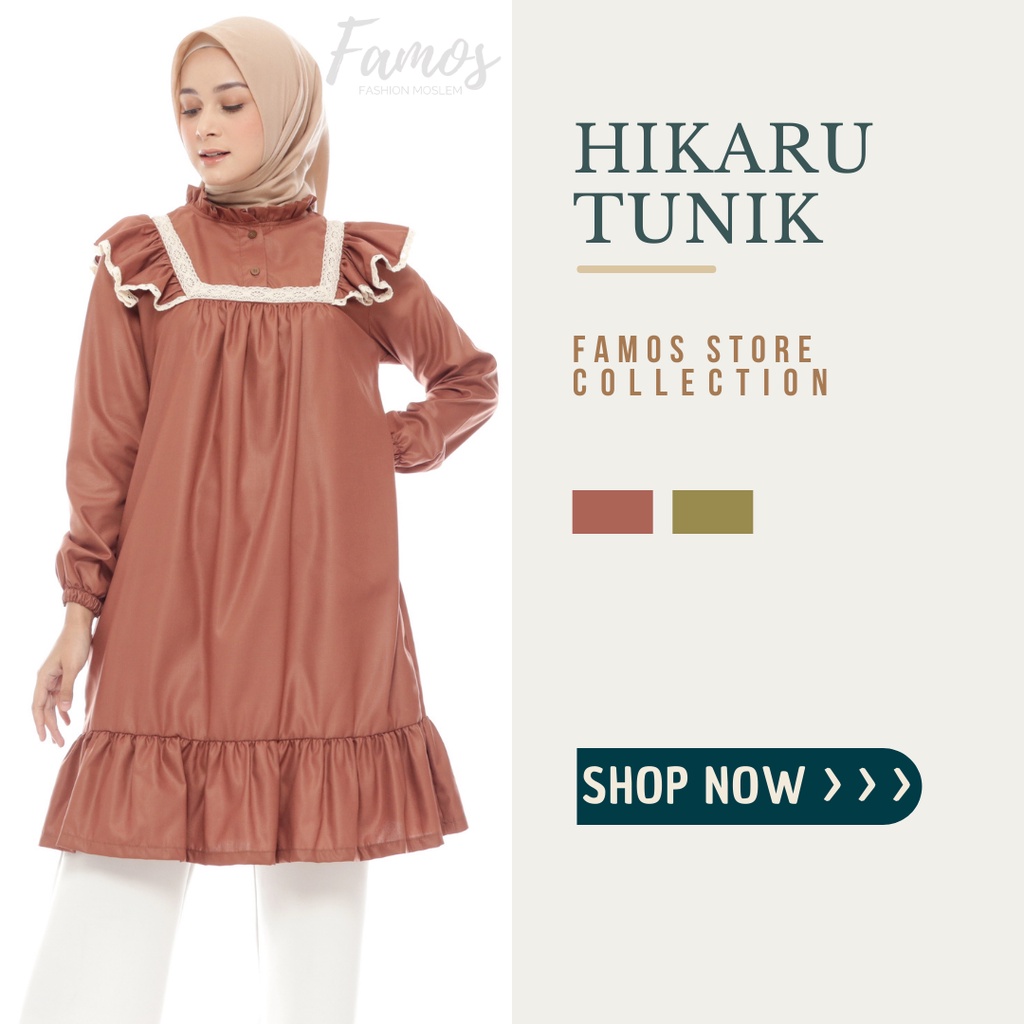 Baju Tunik Wanita Terbaru 2022 Import Kekinian Murah Polos Korean Style Kondangan Remaja Premium Pan