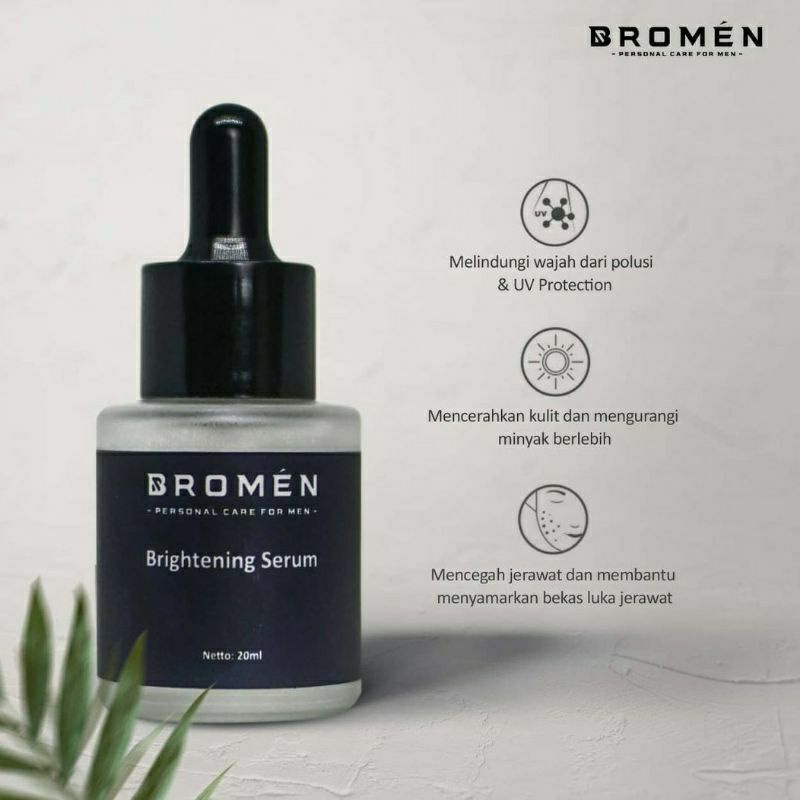 Brightening soap BROMEN Sabun &amp; Serum 100% Original BPOM Pencerah Wajah pria wanita Penghilang bekas jerawat