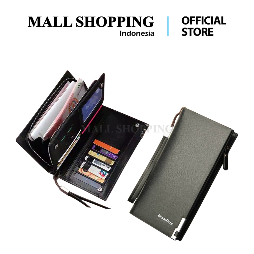 (COD) Dompet Lipat Wanita Pria Dompet Panjang / Dompet Kulit / Dompet Unisex Import MALLSHOPPING