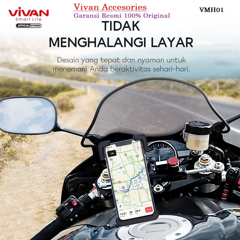 Vivan VMH01  ROBOT RT-MH03 Motorcycle Bicycle Holder Motor Sepeda Universal