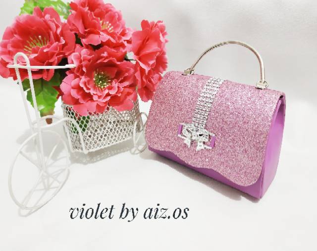 Tas pesta LALA clutch bag ukuran 18×7×14cm warna maroon,pink,peach,blue,tosca,gold,silver,black dll