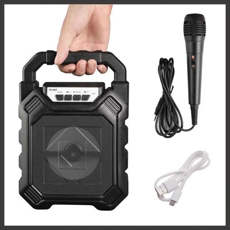 SPEAKER BLUETOOTH WITH MIC YD-702 / 668 - SPIKER - SPEAKER KARAOKE