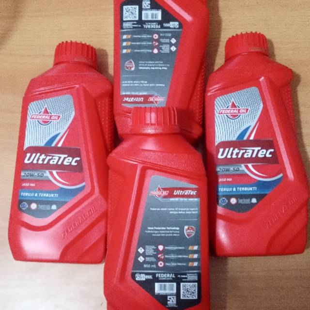 FEDERAL ULTRATEC 20W-50 0.8L (1 DUS = 24 BOTOL)