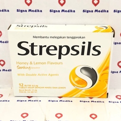 

Strepsils Rasa Honey Lemon Box Isi 12 butir - Permen Tenggorokan