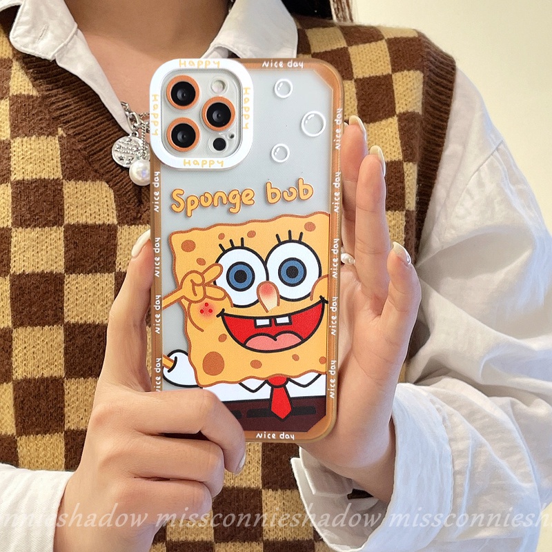 Soft Case Tpu Transparan Motif Kartun SpongeBob SquarePants Untuk Infinix Smart 5 6 Hot 10Lite 11s Hot 9 10 11 Play