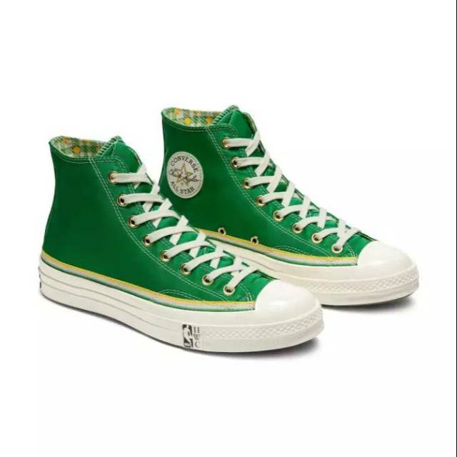 CONVERSE 70s BREAKING DOWN BARRIERS Hi - GREEN AMARILLO EGRET