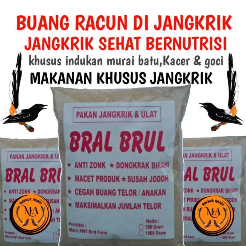 Bral brul pakan jangkrik bernutrisi isi 1kg