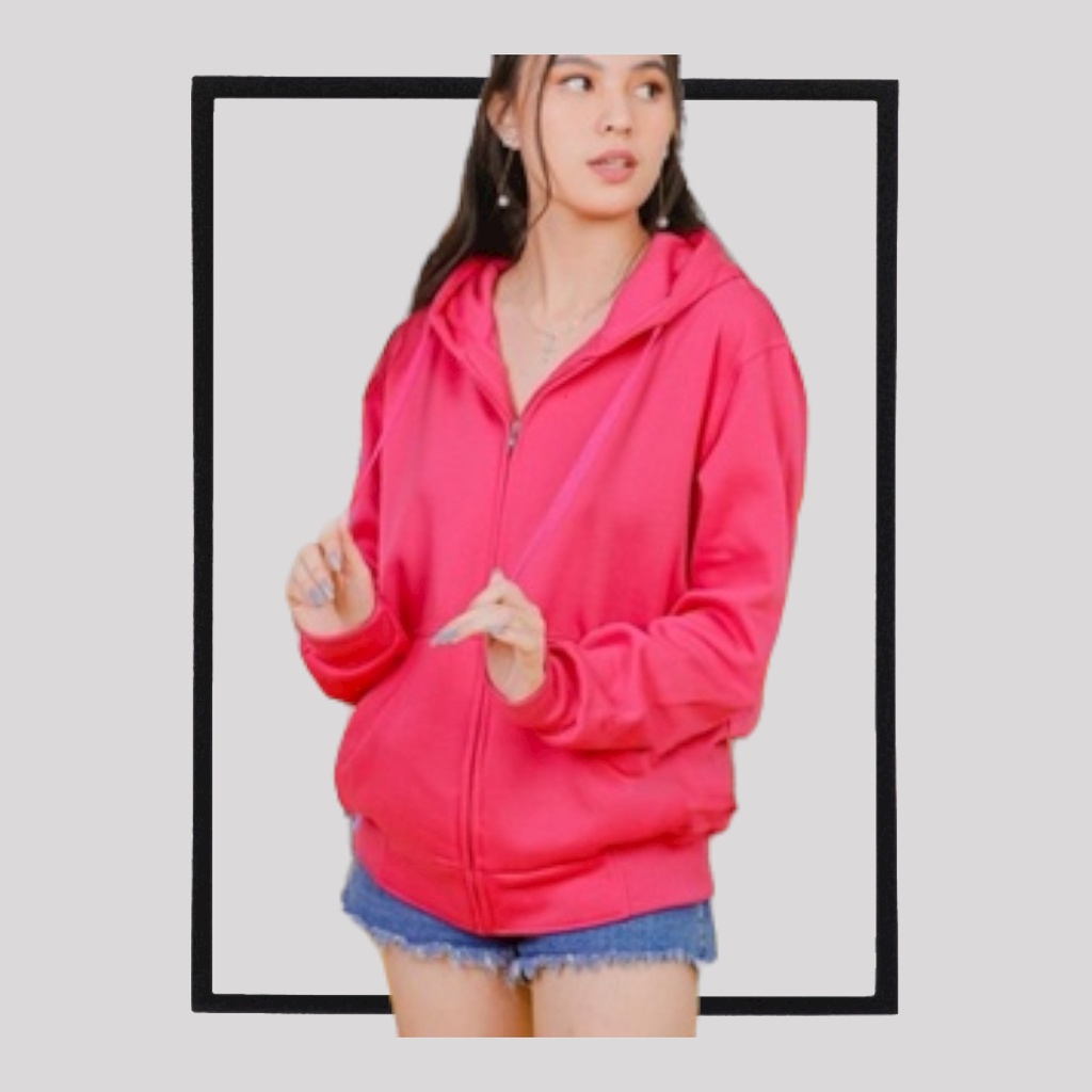 Sweater_id Hoodie Zipper Pink Magenta Polos Unisex