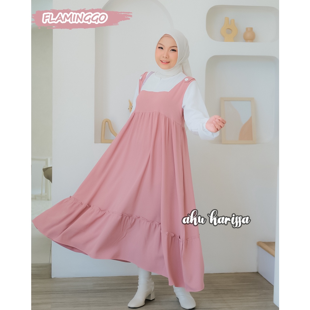 Sandria Midi Dress Aku Karissa Terbaru