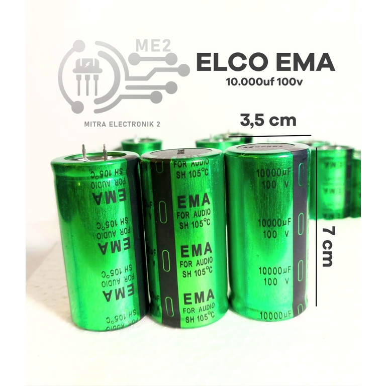 Elco EMA 10000uf 50v 80v 100v Kwalitas Bagus