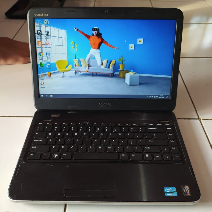Dell Vostro 1450 Warna Hitam Laptop Second bekas murah RAM 4 GB HDD 500 GB