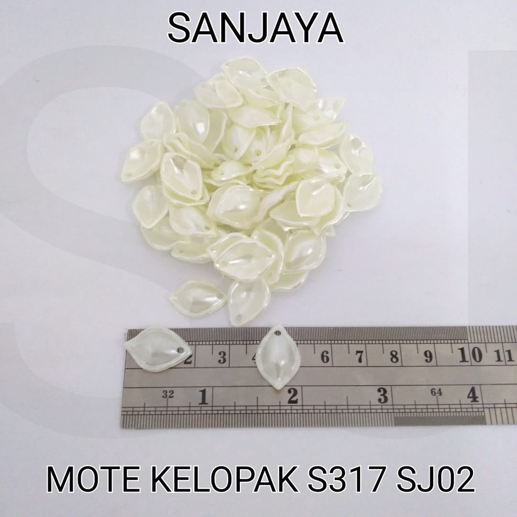 MOTE PEARL / MANIK SEKOP AKRILIK / MANIK PEARL SEKOP KECIL / MOTE PEARL KELOPAK S317 SJ02