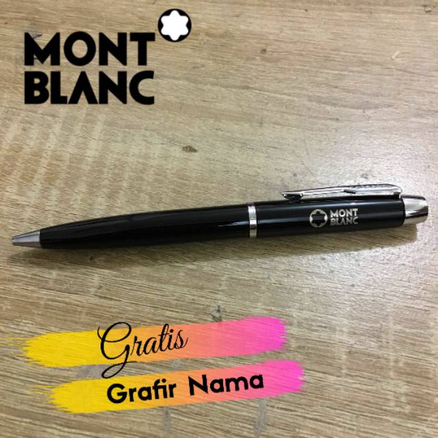 

Pulpen mewah Montblanc exclusive gratis Grafir nama