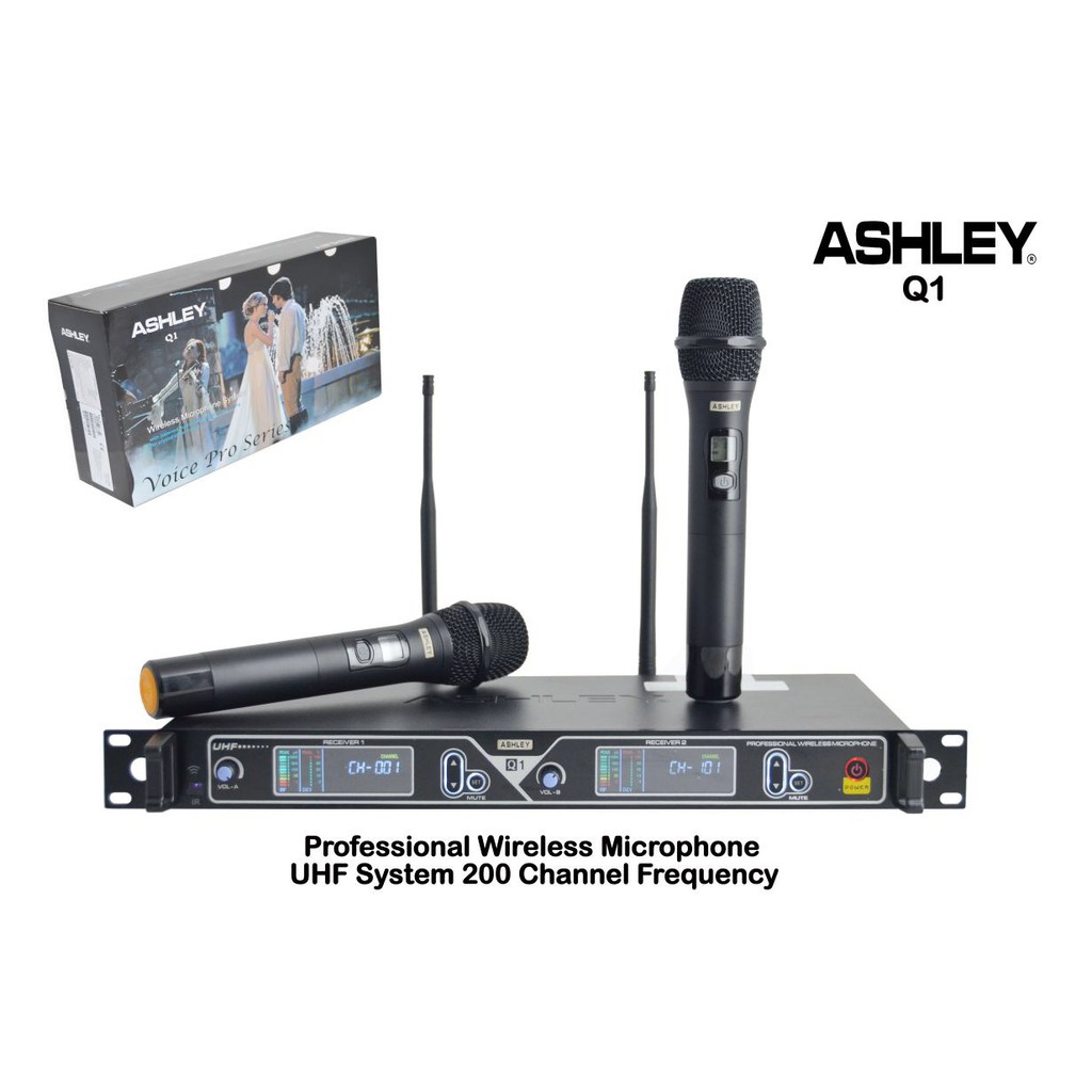 mic wireles ashley q1 mikrofon Q 1