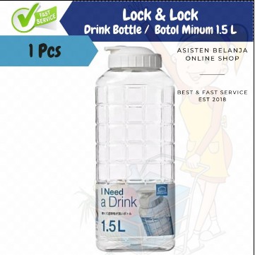 Botol Air Minum LocknLock 1500ml 1500 ml Kulkas Dingin Chess Water Bottle Tumbler LockAndLock HAP812 1.5L 1.5Liter 1.5 L 1,5 Liter Ukuran Besar Jumbo HAP-812 HAP812