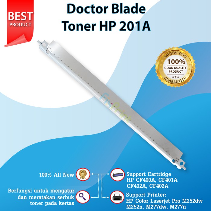 Doctor Blade Toner HP 201A CF400A CF401A CF402 CF403A, Printer Color LaserJet Pro M252dw M252n