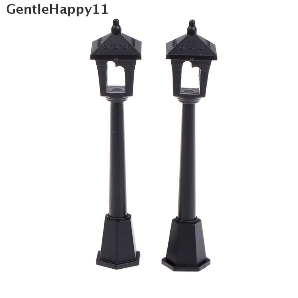 Gentlehappy 1Pc Lampu Mini Lampu Jalan Model Mikroskop Untuk Dekorasi Miniatur Rumah Boneka