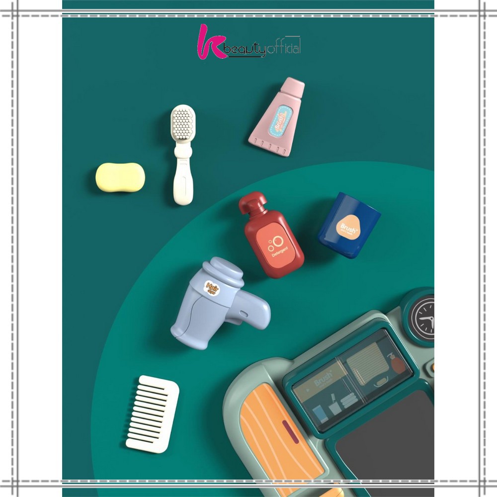 KB-M31 M109 Mainan Anak Kitchen Sink Tempat Cuci Piring Set Mainan Kran Air Wastafel BISA KELUAR AIR-2