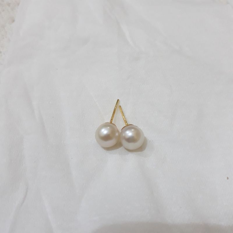 giwang  mutiara air laut | Anting  Mutiara Lombok | Anting persit | Anting bayangkari