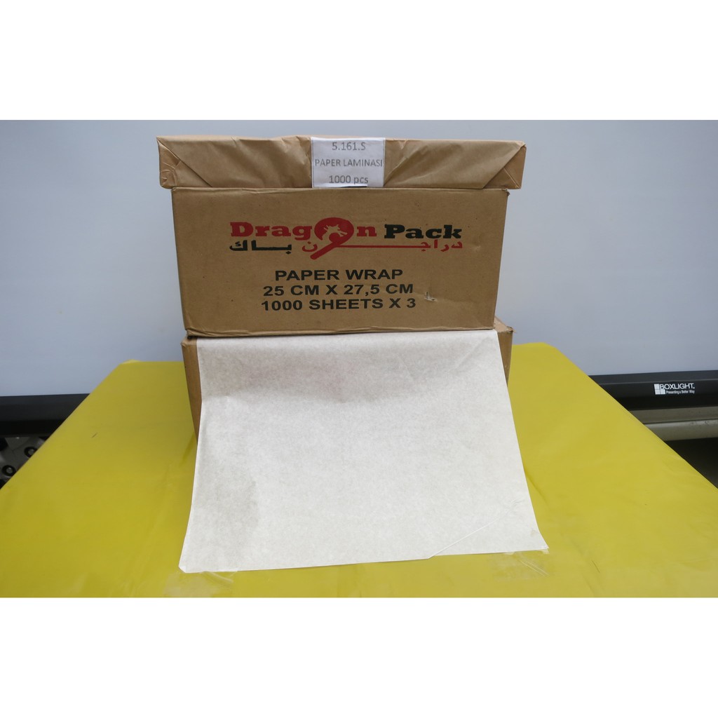 

Kertas Nasi Laminasi ukuran 25cm X 27.5