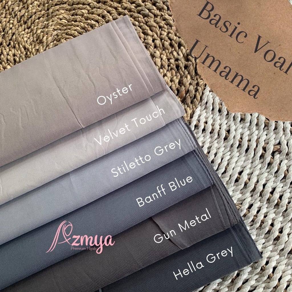Jilbab segiempat BASIC VOAL Umama scarf Hijab sekolah Part 1
