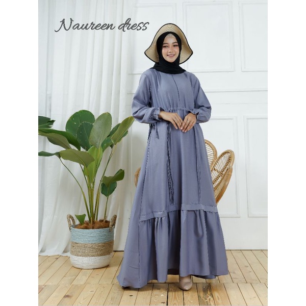 GAMIS TERBARU / NAUREEN DRESS / GAMIS LADYZARA PREMIUM / GAMIS ORI / GAMIS REAL PICT / GAMIS MURAH / GAMIS BEST SELLER / LONG DRESS / DRESS CANTIK-Maroon