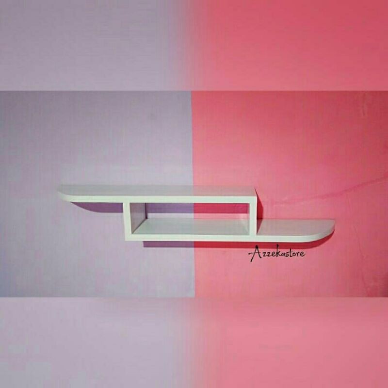 RAK TV GANTUNG/RAK TV DINDING KAYU