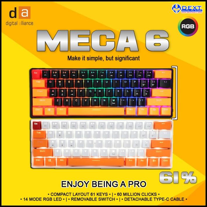 Digital Alliance Meca 6 60% Mini Rgb Mechanical Gaming Keyboard
