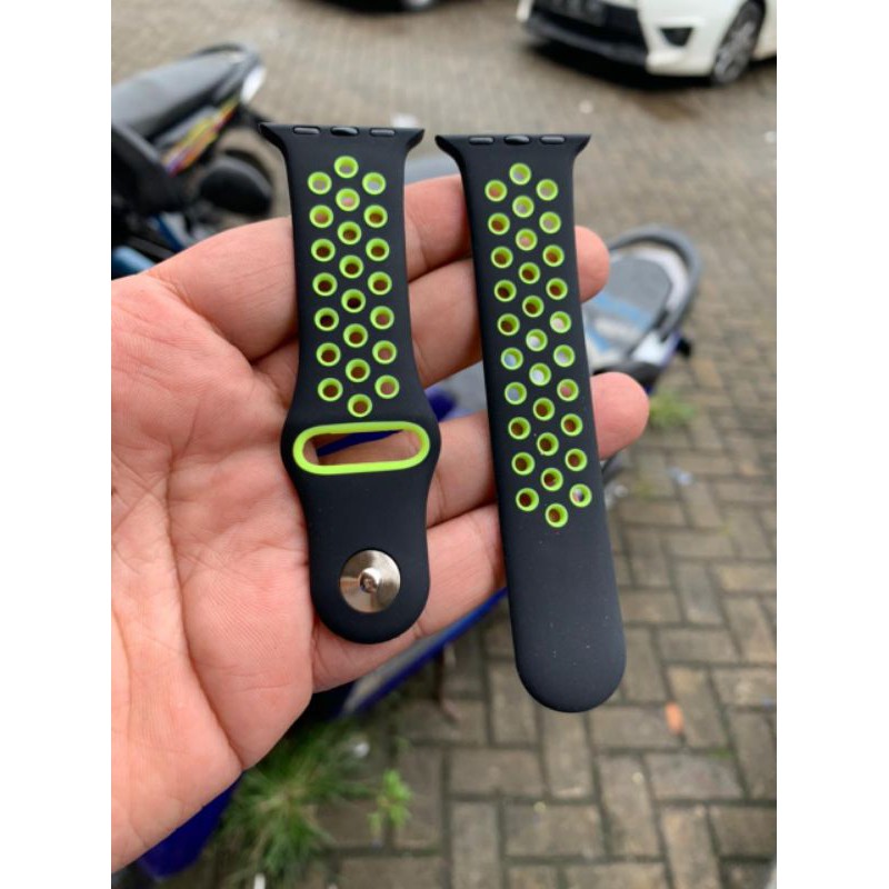 Strap Tali apple watch ruber iwatch Black volt 38/40 mm nike