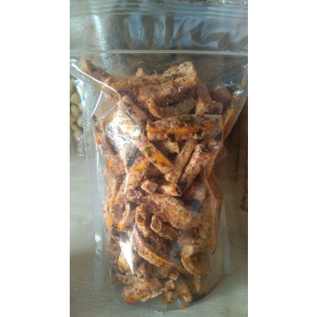 

Basreng extra pedas daun jeruk kemasan 250gram