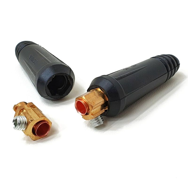 Connector Travo Las Male 10-25mm Socket Sambungan Kabel Las Cowo 10-25mm yukido