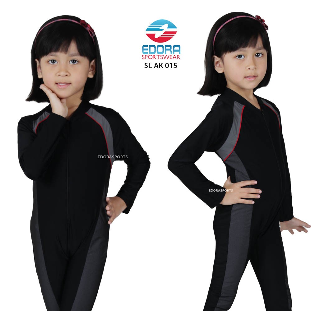 EDORA Baju Renang Anak Full Body Usia TK Kids Cewe Cowo SL AK