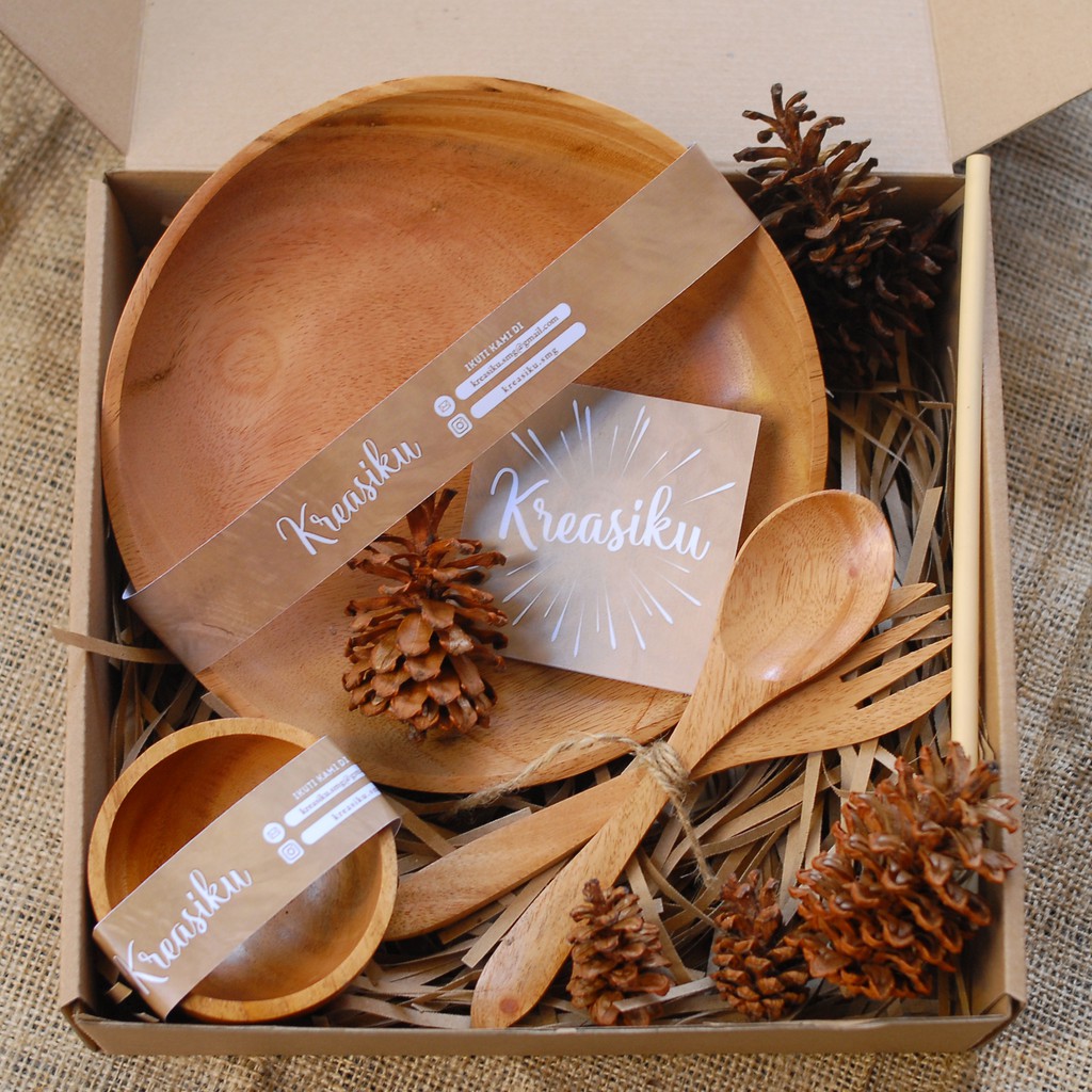 PAKET HAMPERS ALAT MAKAN KAYU MAHONI Shopee Indonesia PAKET HAMPERS ALAT MAKAN KAYU MAHONI Shopee Indonesia